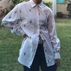 mickey mouse button up shirt
